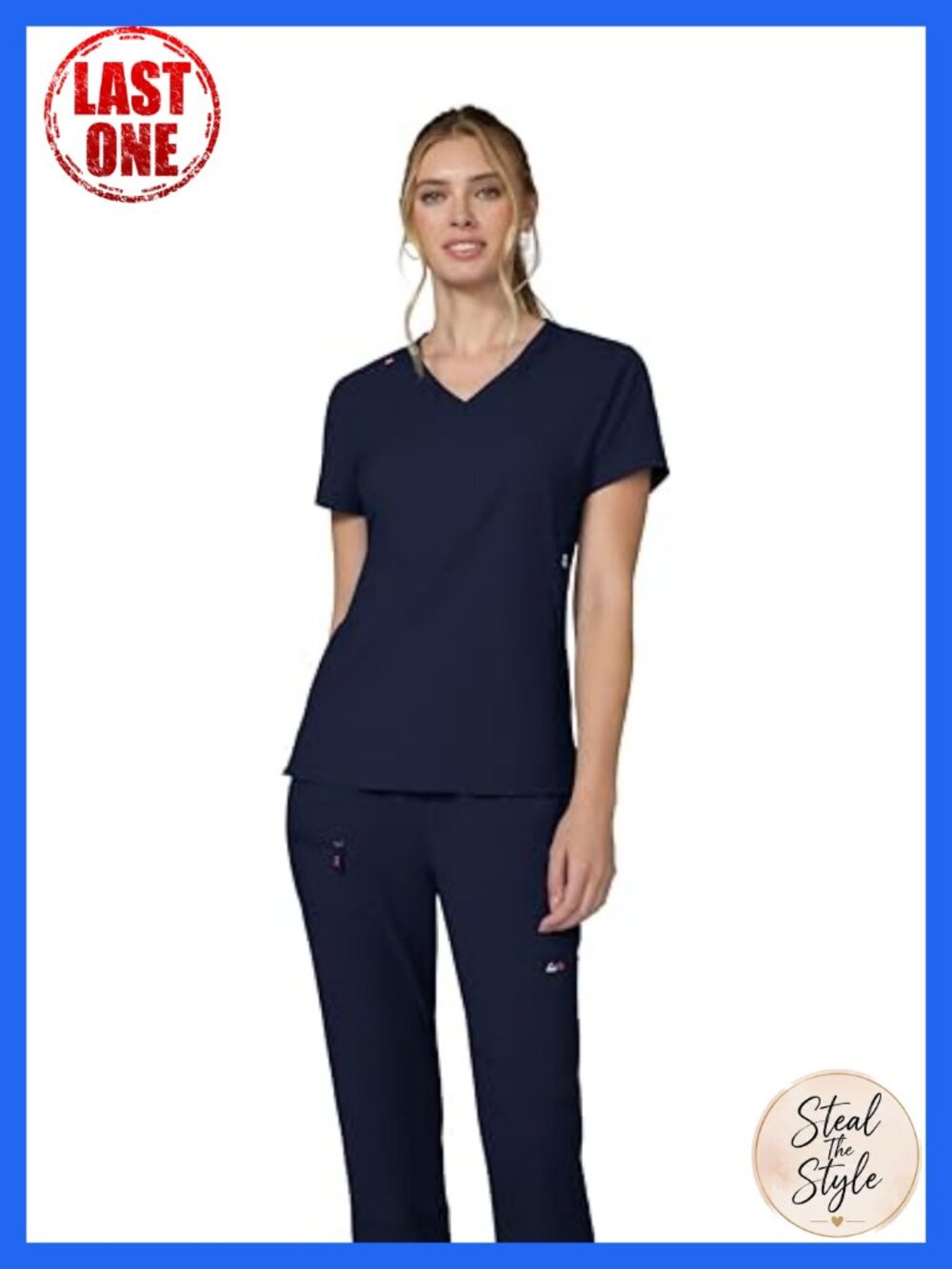 KOI Lite Women's Philosophy Mock-Wrap Scrub Top - Lightweight Stretch, 3 Pockets